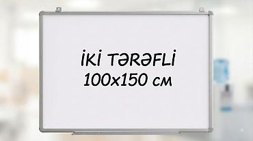 lövhələr: ÇATDIRILMA PULSUZ !!! İki tərəfli yazı lövhəsi – 100x150 sm - Ölçü — 1