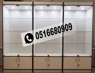 Sifarişlə kosmetika üçün vitrinlər: Vitrin mebeli sifarişi — 17