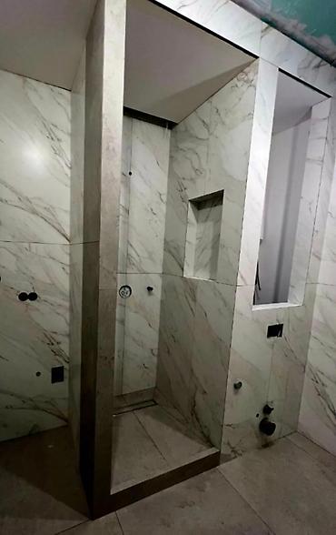 Укладка плитки: Подготовка стен для грунтовки, Резка плитки, Гидроизоляционные работы | Зеркальная плитка, Керамогранитая плитка, Мозаичная плитка | Раскладка ковром, Диагональная укладка, Раскладка в разбежку Больше 6 лет опыта — 11