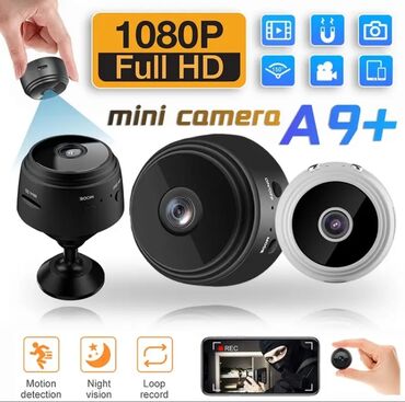 ip камера xiaomi: A9+ Mini Camera 1080P HD simsiz Wi-Fi Camera Ev Kamerası Hərəkət