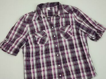 fioletowa bluzki z długim rękawem: Сорочка жіноча, XL, стан - Хороший