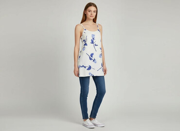 zalando sukienki boho: Zanzea, Tunika damska, rozmiar S