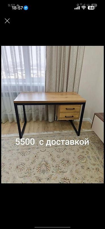 комтер: Письменный/рабочий стол в стиле лофт. - Прочная столешница под — 1