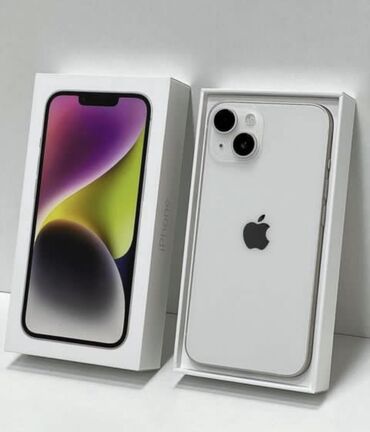Apple iPhone: IPhone 13, Б/у, 128 ГБ, Белый, Наушники, Зарядное устройство, Защитное стекло, 99 %