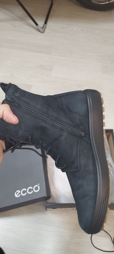 Сапоги: Сапоги, 40, Ecco, Б/у, цвет - Черный, Платная доставка, Самовывоз — 3