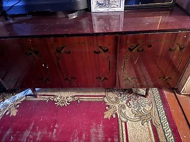 dola: Skaf Sandik tv set Retro taxtalı bufet/TV tumbası - Material: laklı — 1