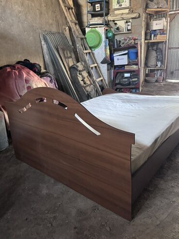 Спальные гарнитуры: Спальный гарнитур, Двуспальная кровать, Дерево, цвет - Коричневый — 4