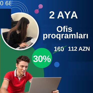 Repetitorlar: Kompüter kursu: Microsoft Windows, Microsoft Office, Əyani, Fərdi, Qrup