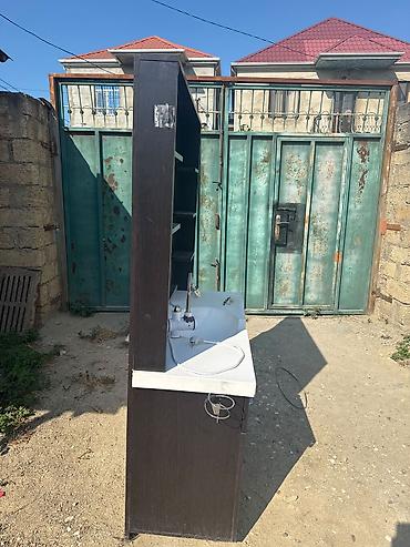 hamam ucun aksessuarlar: Hamam üçün lavabo mebeli dəsti - Geniş güzgülü üst vitrina: iki — 2