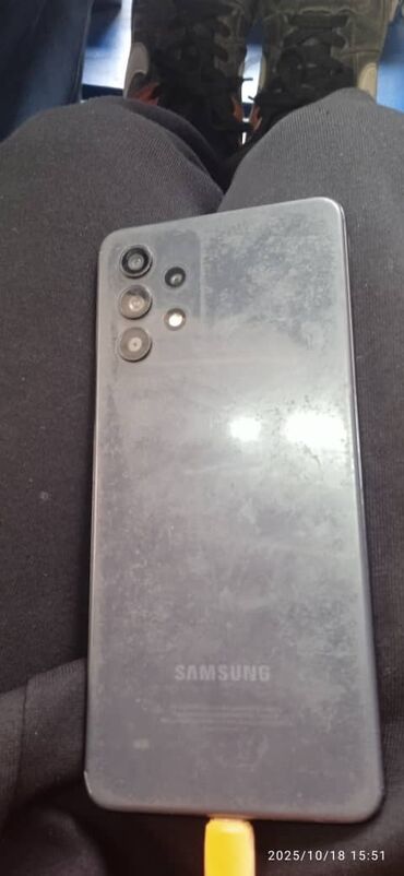 органайзер для телефонов: Samsung Galaxy A32, Б/у, 128 ГБ, цвет - Серый, 2 SIM