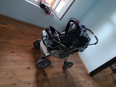 Gəzinti arabaları: İki tutacaqlı araba, Yeni, Cins: Oğlan, Yaş: 1-6 ay, Pulsuz çatdırılma — 2