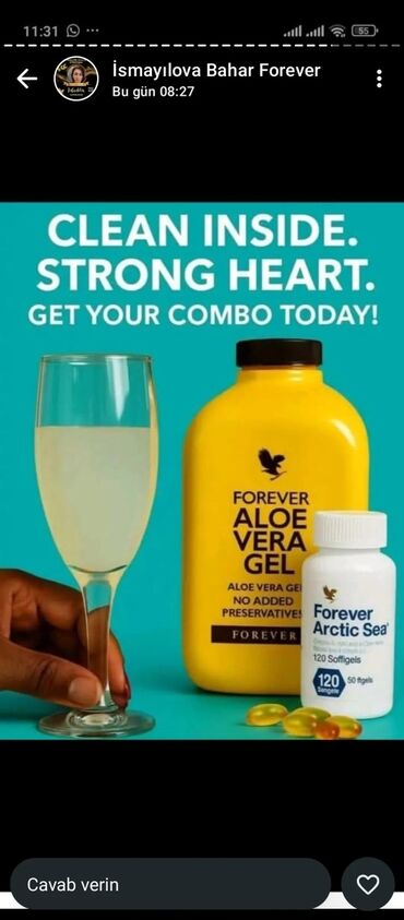 Vitaminlər və BAƏ: Forever Living şirkətinin avokado və aloe vera tərkibli üz və bədən -da lalafo.az — 4 Vitaminlər və BAƏ: Forever Living şirkətinin avokado və aloe vera tərkibli üz və bədən — 4