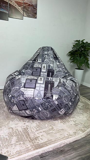 Бинбэги: Бинбэг, Новый, Самовывоз, Бесплатная доставка, Платная доставка, цвет - Серый — 19