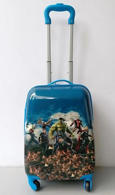 Rančevi, torbe i koferi: Dečji set kofera sa superherojskom tematikom (2 kom) - Dizajn: tvrde — 13