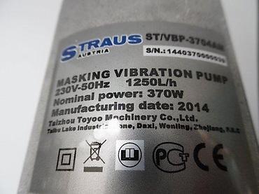 Ostali alati i mašine: Straus Austria potapajuća vibraciona pumpa ST/VBP-3704AM - Tip — 2