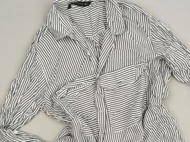 koszula w bialo niebieska krate damska: Zara, Women`s shirt, size L