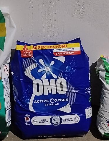 kükürd tozu: OMO Active Oxygen – Ağ paltarlar üçün toz yuyucu - Çəki: 6 kq - — 1