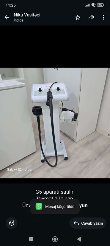 Divan və masa dəstləri: G5 aparati satilir 
Qiymət 170 azn
Ünvan 8 mk
Nika