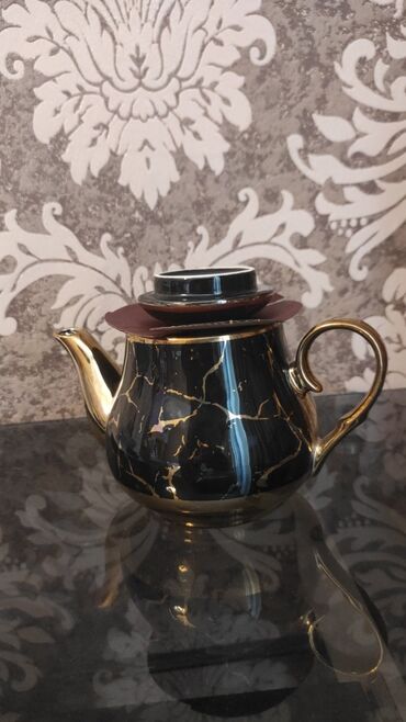 Заварочные чайники: Новый, цвет - Черный, Заварочный чайник