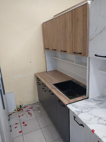 Кухонные гарнитуры: Кухонный гарнитур прямой, современный - Компоновка: нижний ряд тумб с — 11