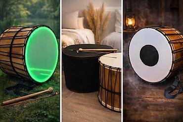 davullar: Çantası var ✅ İçində LED işıq var (3 rəngdə)✅ Ölçü:50 sm✅ Real — 3