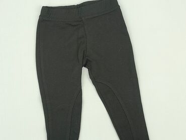 sukienka letnia czarna w kwiaty: Leggings for kids, 2-3 years, 92/98, condition - Very good