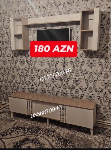 Sifarişlə TV stendlər: Siyirməli, Polkalı, Sadə laminat, Azərbaycan, Zəmanətli, Kredit yoxdur — 2