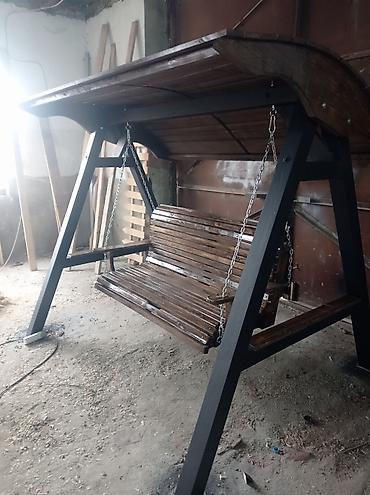 ak mebel: Bağ yelləncəyi – damlı, zəncir asqılı - Məhsul: Açıq havada — 7