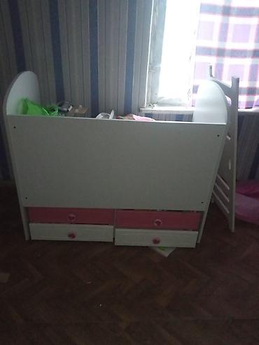 qusar mebel: Uşaq çarpayısı – kombinə edilmiş model - Material: laminat/MDFlam — 4