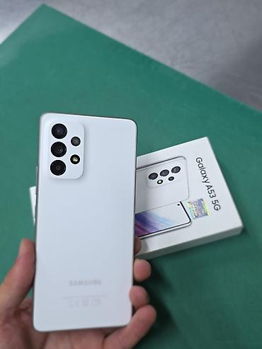 Samsung Galaxy A53 5G, 256 GB, rəng - Ağ, İki sim kartlı, Sensor, Sənədlərlə lalafo.az -da Samsung Galaxy A53 5G, 256 GB, rəng - Ağ, İki sim kartlı, Sensor, Sənədlərlə
