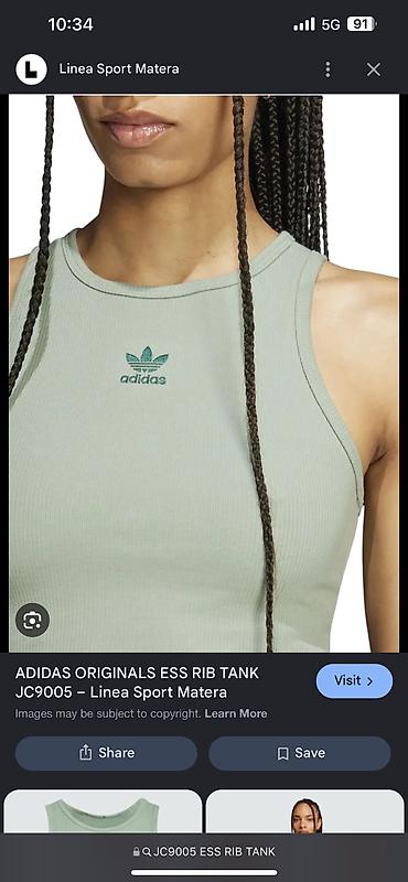 passage odeca: ADIDAS Originals ESS RIB TAnk vel. S NOVO JC9005 Odlično se slaže uz — 3