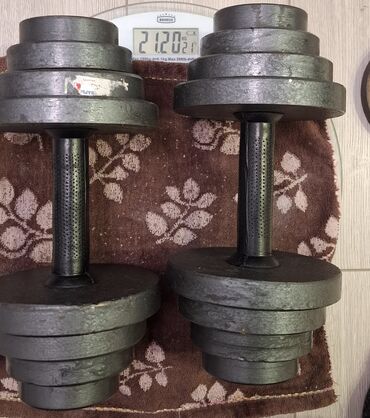 Гантели: Регулируемые разборные гантели (пара) - Материал дисков: сталь/чугун — 13