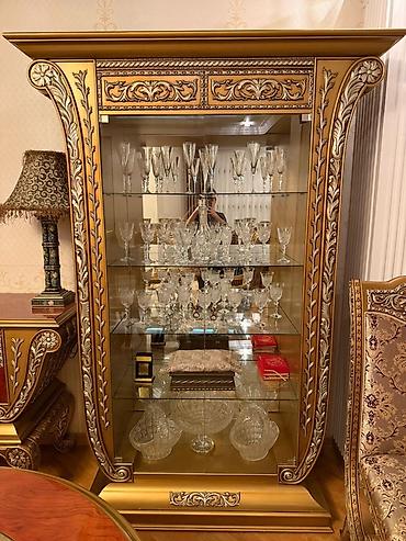 klasik divan: İşlənmiş, Klassik divan, Divan, 2 kreslo, Bazasız, Açılmayan — 7