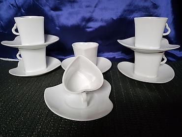 Kuhinjski setovi: Soljice za kafu,vintaz porcelanske. Soljice za kafu,nigde okrzane — 4