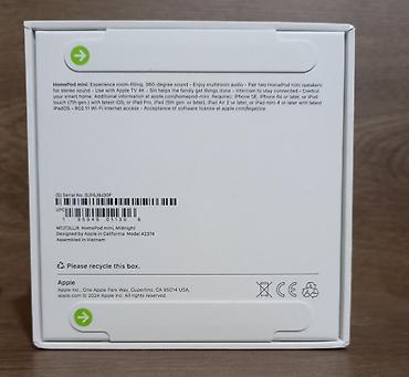 apple homepod mini: Apple HomePod mini (Model A2374) – Midnight rəng - Kompakt ağıllı — 3