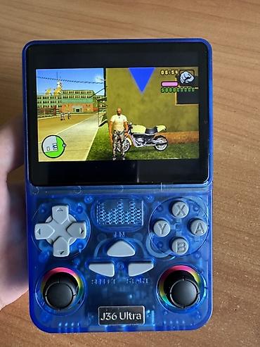 пк руль: Портативная игровая консоль J36 Ultra (синий прозрачный корпус) - — 2
