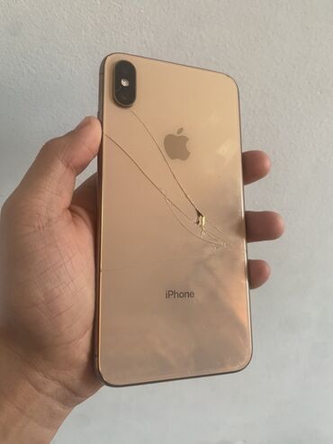 Apple iPhone: IPhone Xs Max, Б/у, 256 ГБ, Золотой, Чехол, 100 % — 9