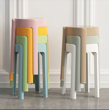 пластиковые столы и стулья для летних кафе бу: Табуретка, Б/у, Пластик, Не раскладной