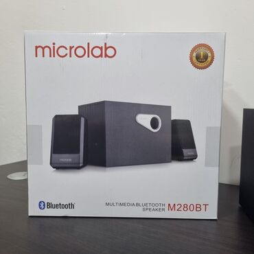 Настольные ПК и рабочие станции: 🎁Microlab Subwoofer M-280BT 2.1 BLACK 42W RMS(24W+2*9W) USB,SD,FM