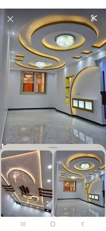 Tavan işləri: Alçıpan tavan və kafel-metlax işləri – dizayn və montaj - Alçıpan — 12