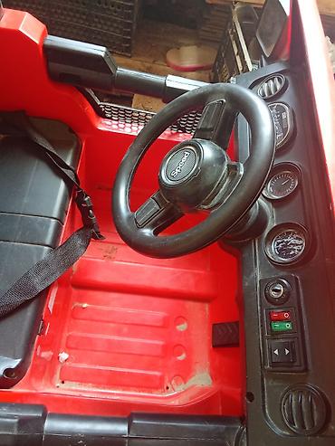uşaq maşınları ucuz: Uşaq elektrik maşını – off-road üslubunda, qırmızı korpus tam ideal — 4