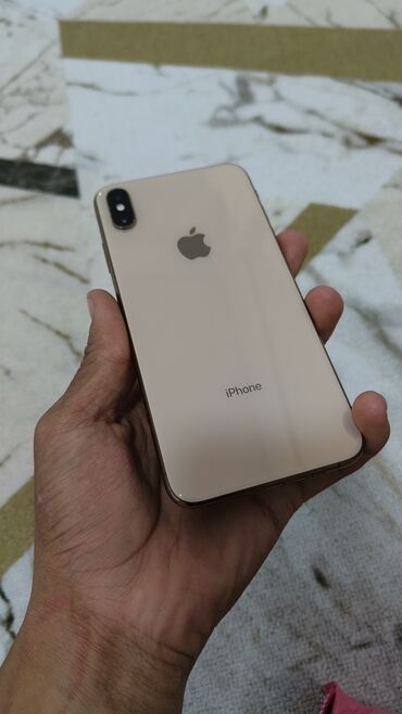 купить телефон в рассрочку без участия банка: IPhone Xs Max, Б/у, Желтый, Чехол