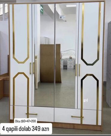 Dolablar: Yeni, Açılan, 4 qapılı Düz dolab, Dolab-asılqan, Azərbaycan