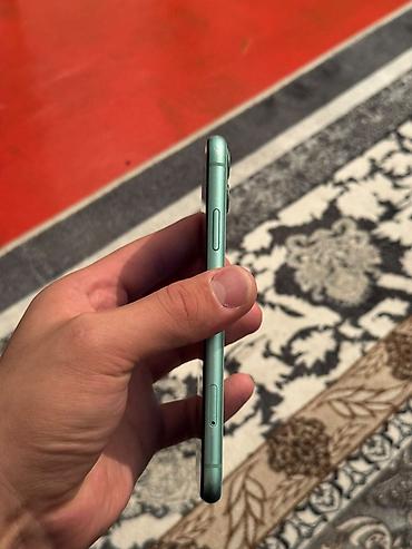 i̇phone: IPhone 11, Б/у, 64 ГБ, Зеленый, Защитное стекло, Чехол, 74 % — 5