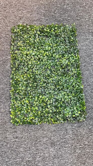 Süni güllər: Süni yaşıl divar paneli müxtəlif yaşıl yarpaqların və qırmızı — 29