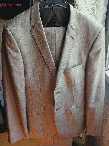 tek pencekler kisi ucun: Мужской костюм, Летний, Milano, 5XL (EU 50), цвет - Серый