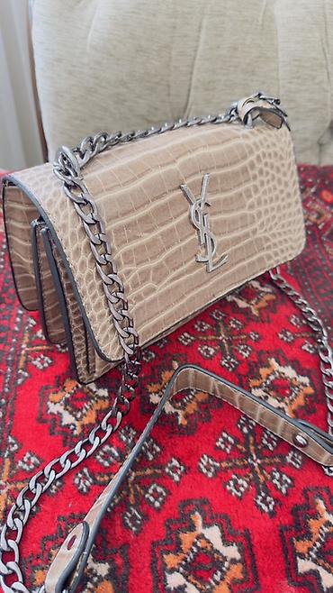 сен лоран: Классическая сумка, Yves Saint Laurent (YSL), Италия, Материал: Натуральная кожа, Разделенные отделения, Женские, Новый — 1