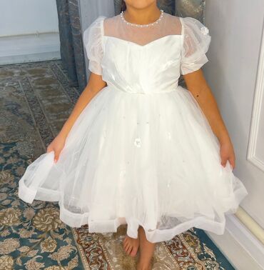 Платья: Детское платье, цвет - Белый, Новый — 15