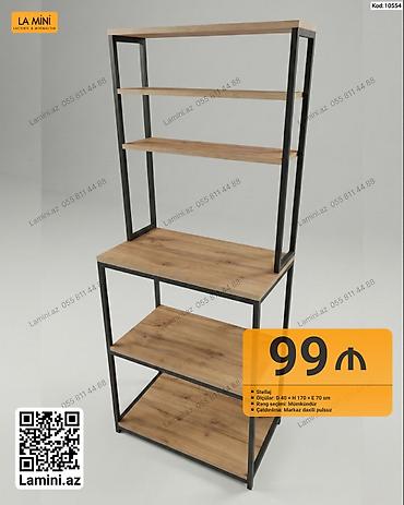 Sənaye üslubunda metal karkaslı rəf sistemi (stellaj) - Material