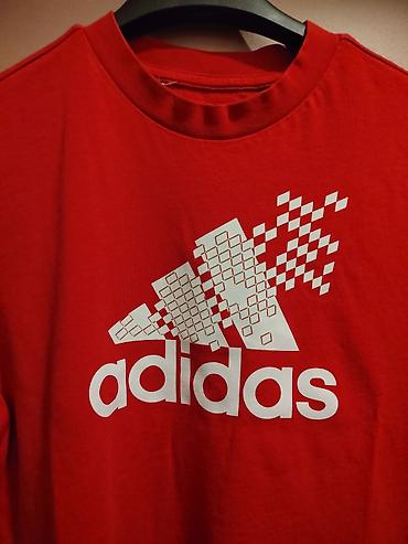 kappa m: Adidas majica kratkih rukava – crvena - Model: klasičan T‑shirt — 5